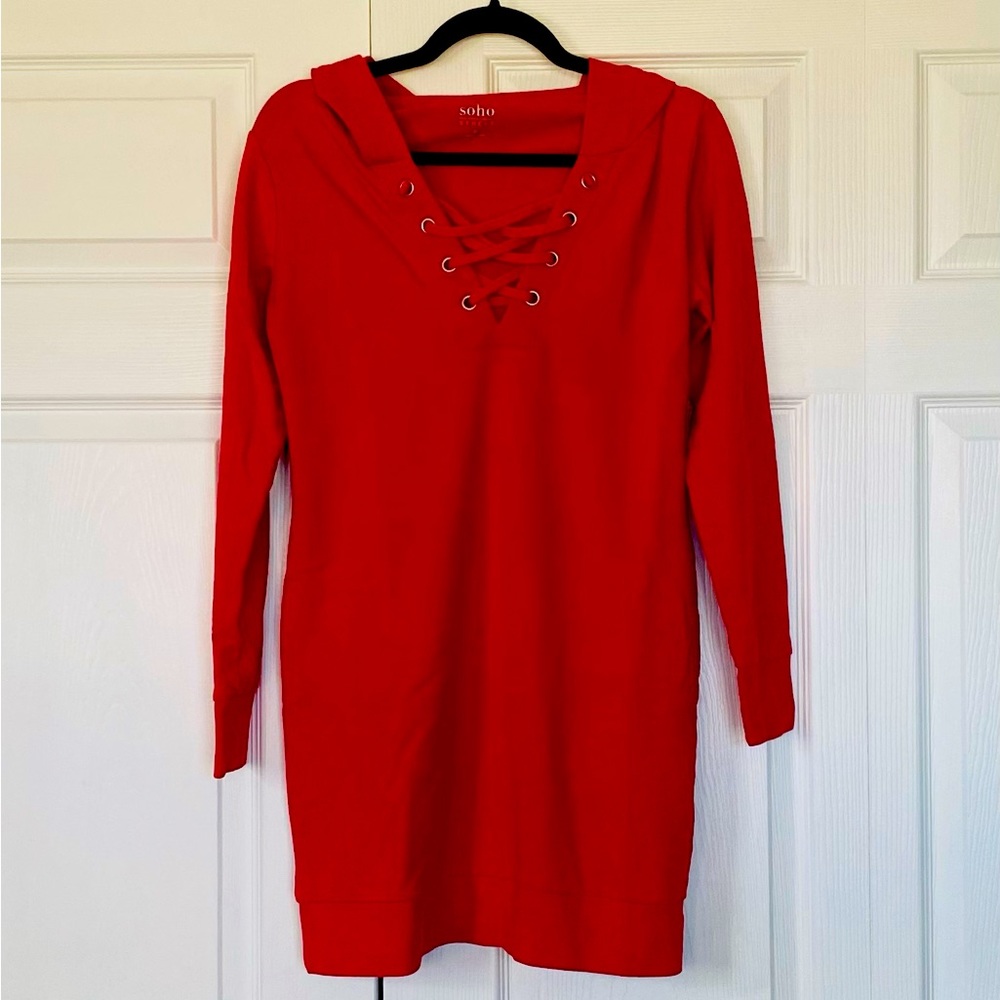 🌹 3 for $25 New York & Company Soho Street Hoodie Dress XS